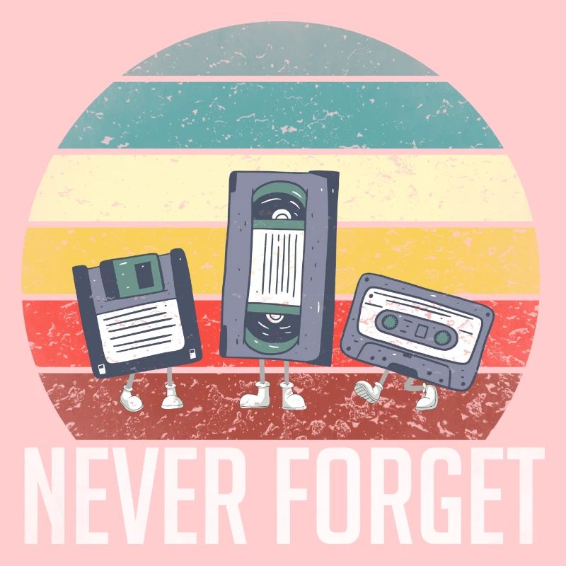 Never Forget 80er 90er Retro Technik Diskette
