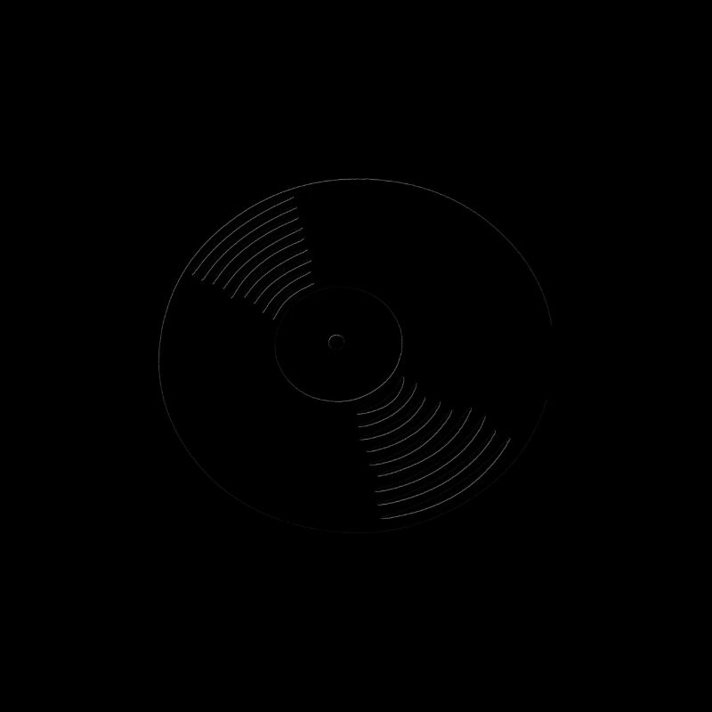 Schallplatte mit Schatten