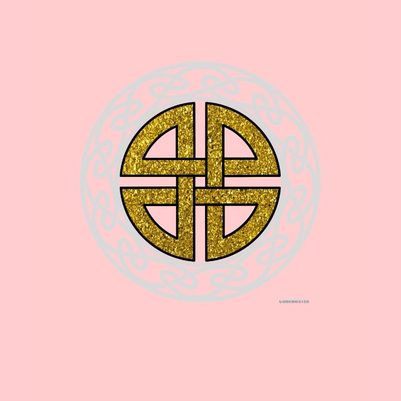 Celtic Shield Knot Thor Protective Symbol Gold