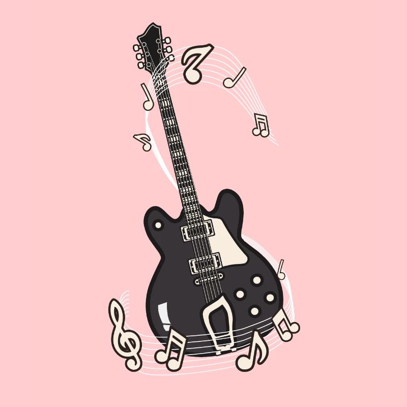 E guitare Notes musicales