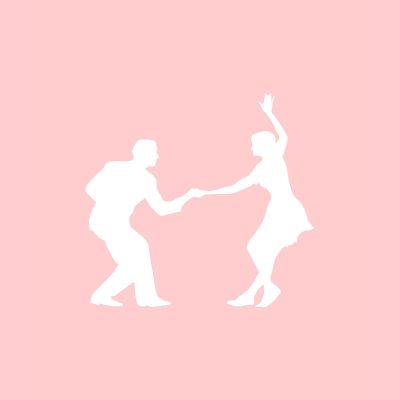 Swing dance dance dancer dancer silhouette
