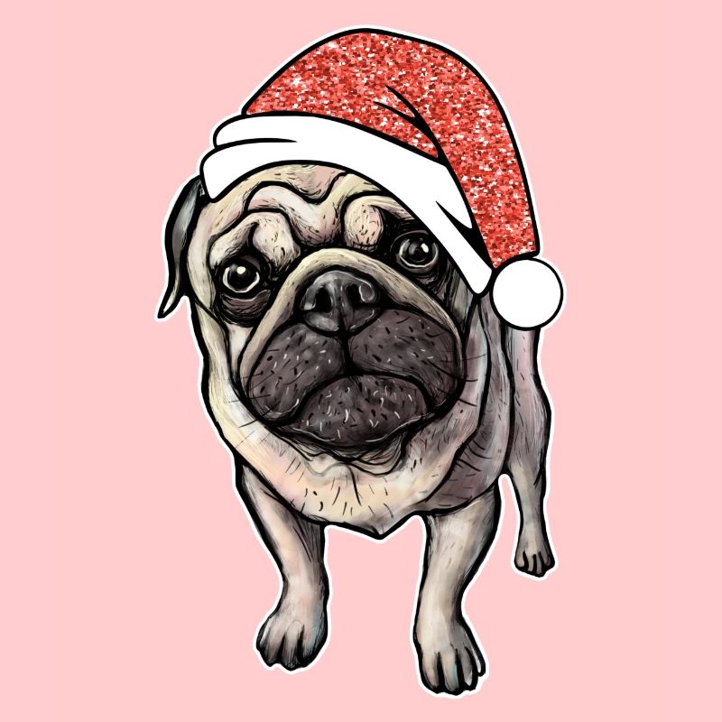 Mops Pug Weihnachten Geschenkidee