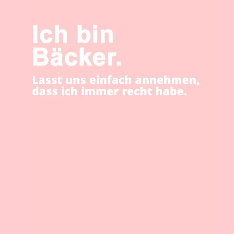 Bäcker Bäckerei Spruch Beruf Geschenk