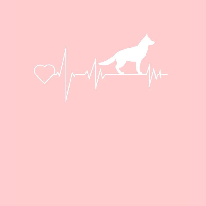 Weißer Schäferhund Shepherd Valentinstag Geschenk