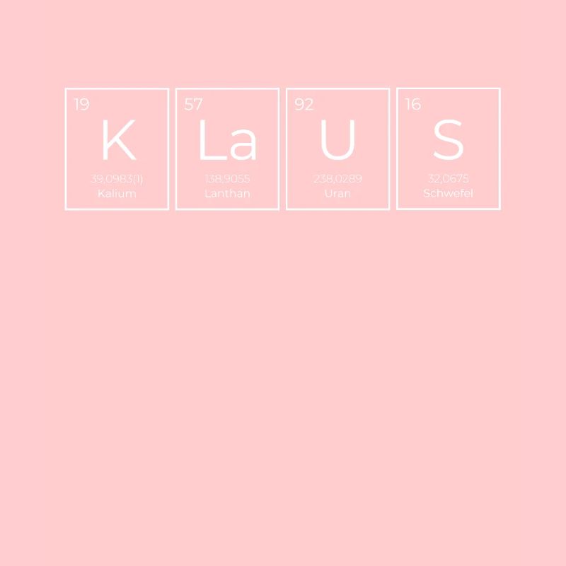 Klaus Periodic Table Chemist PSE