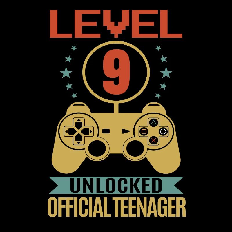 9. Geburtstag - Geburtstagsshirt level 9 unlock