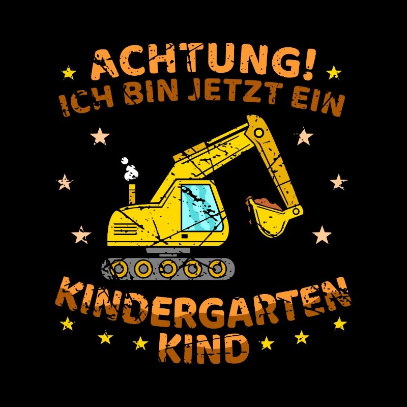 Kindergartenkind Bagger Jungen