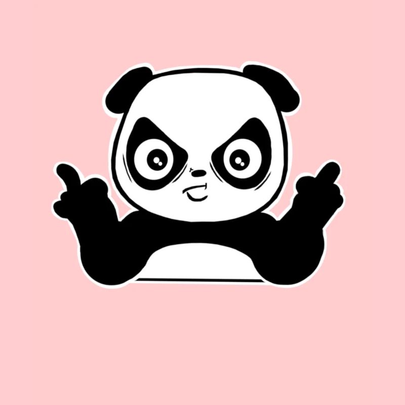 Panda - Mittelfinger