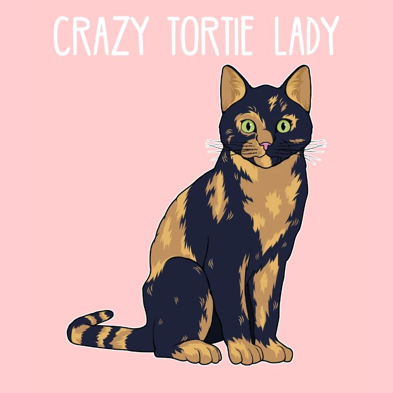 Crazy Tortie Lady Tortoise Shell Cat Owner design
