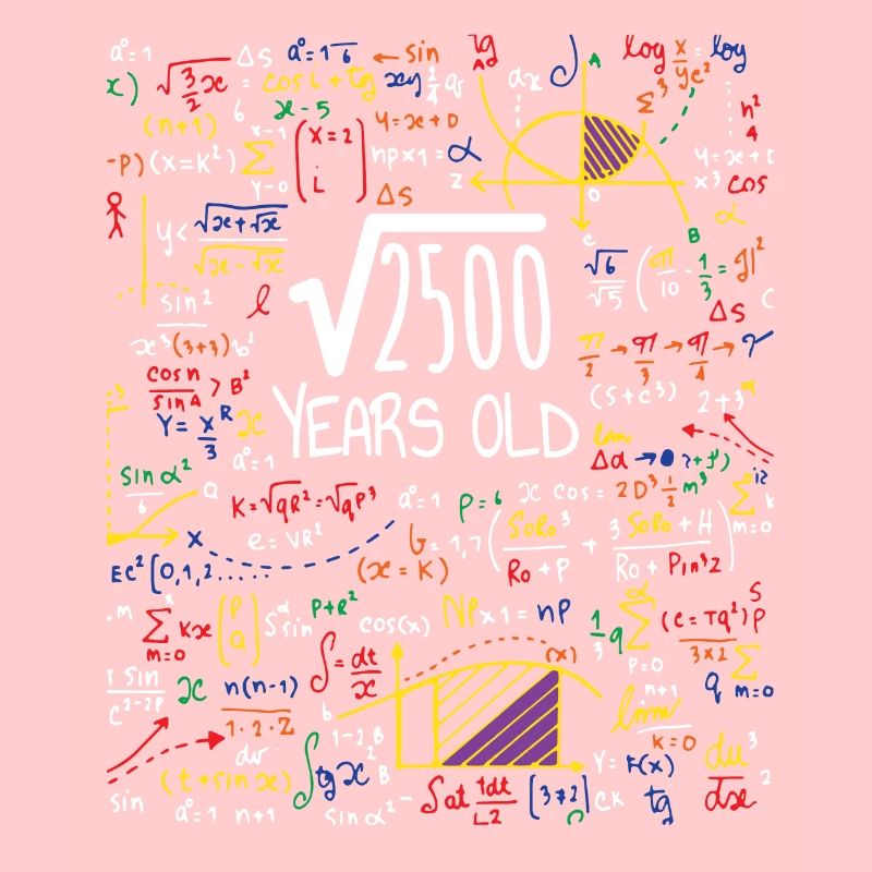 Square Root Of 2500 - 50th Birthday Gift