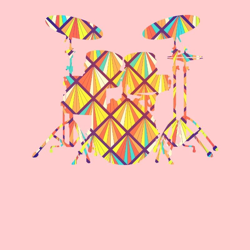 Drum Set Drum Set Geometric