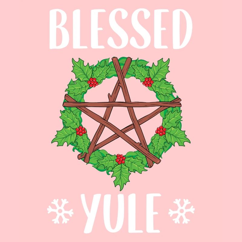 Conception du solstice d'hiver païen béni de Yule