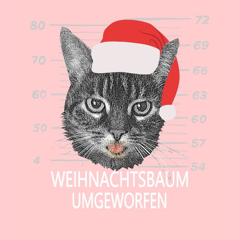 Cadeau de chat renversé arbre de Noël