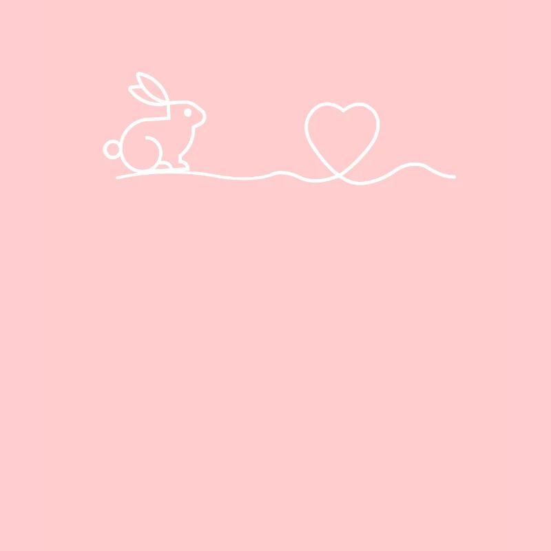 Easter dwarf ram rabbit heart gift