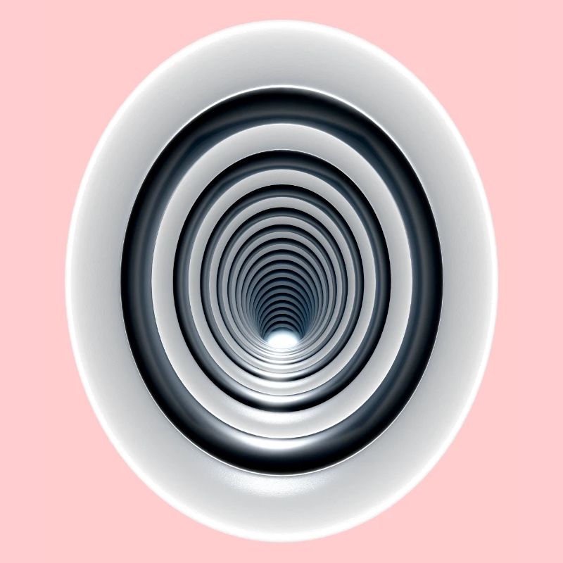 Effet vortex 3D avec tourbillon / effet tourbillon 3D