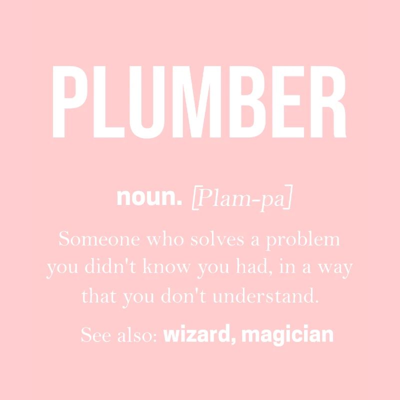 Plumber Sanitary Work Pipe Gift