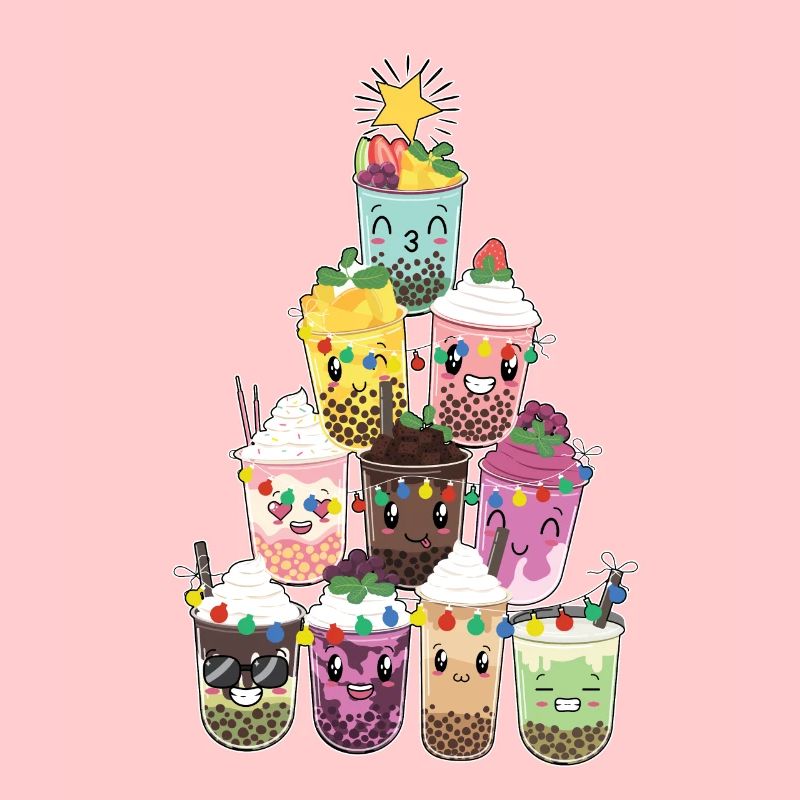 Bubble Tea Christmas Tree