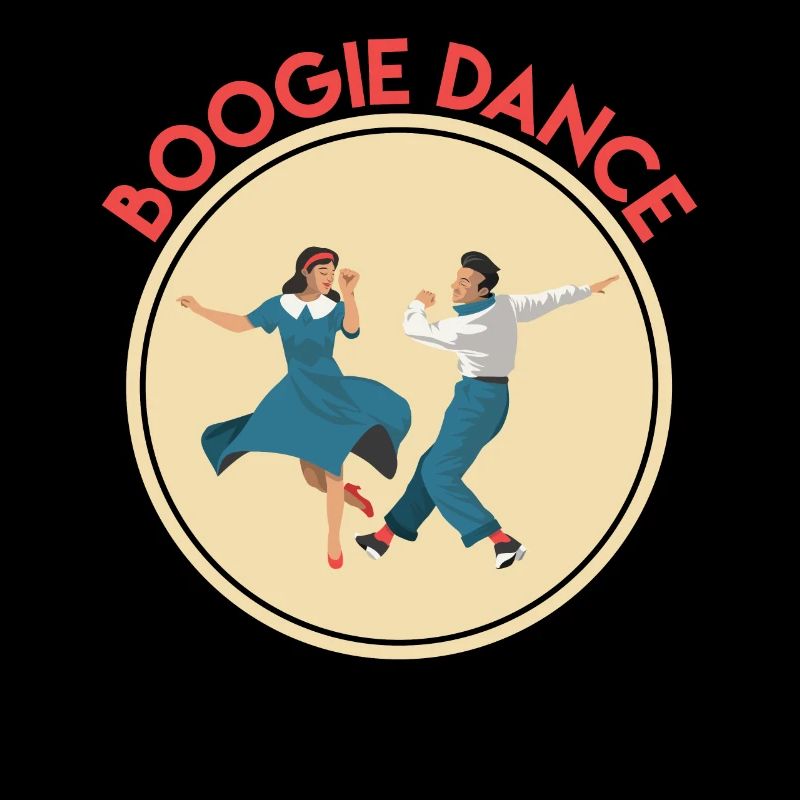 Boogie Woogie Dancer Dancing Decoupe Vintage