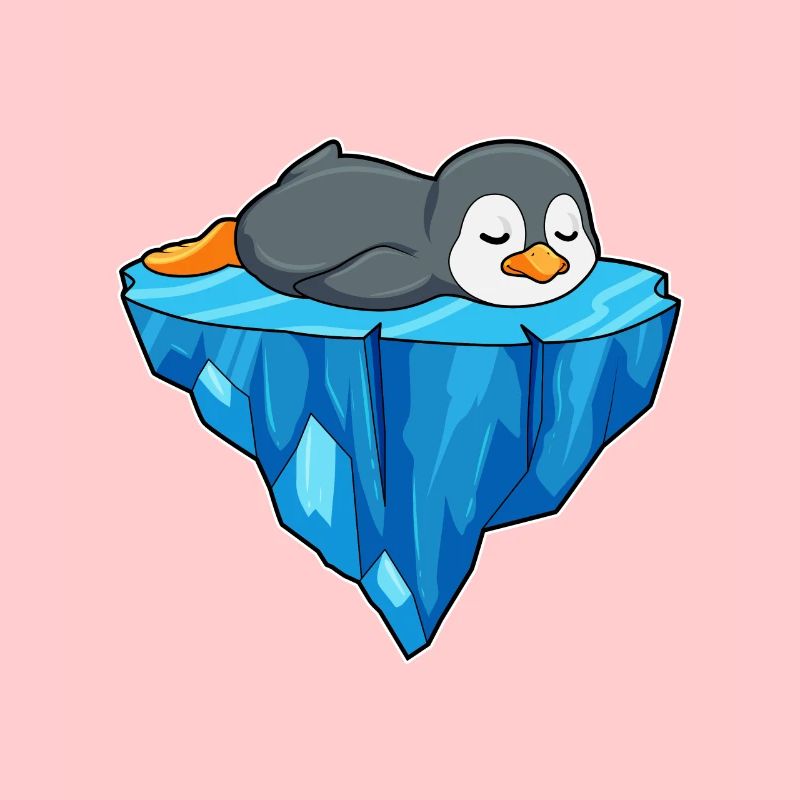 Pinguin Eisscholle