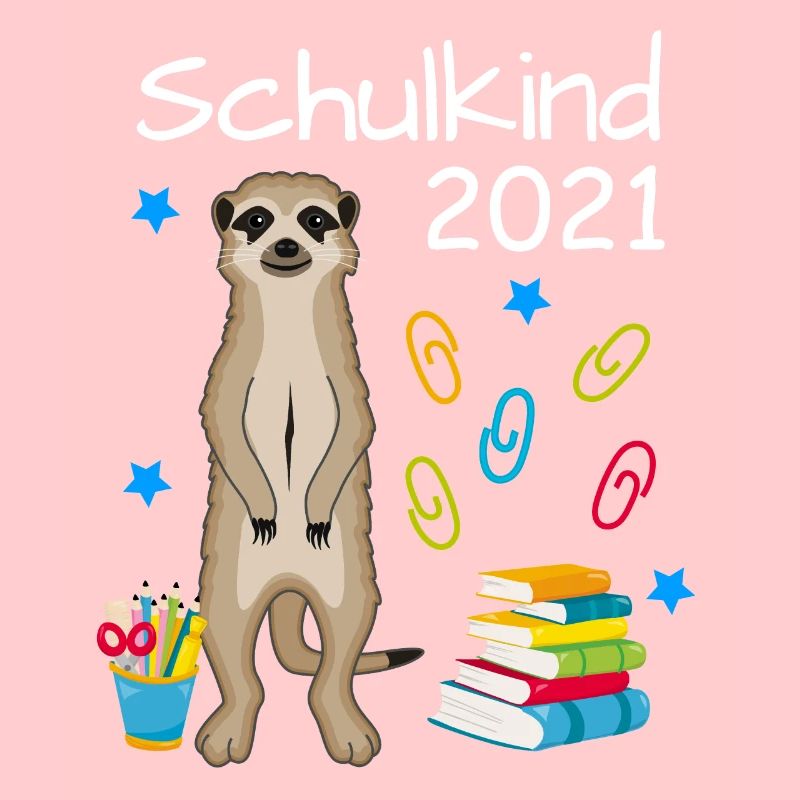 Schulkind 2021 Erdmännchen Einschulung Schulbeginn