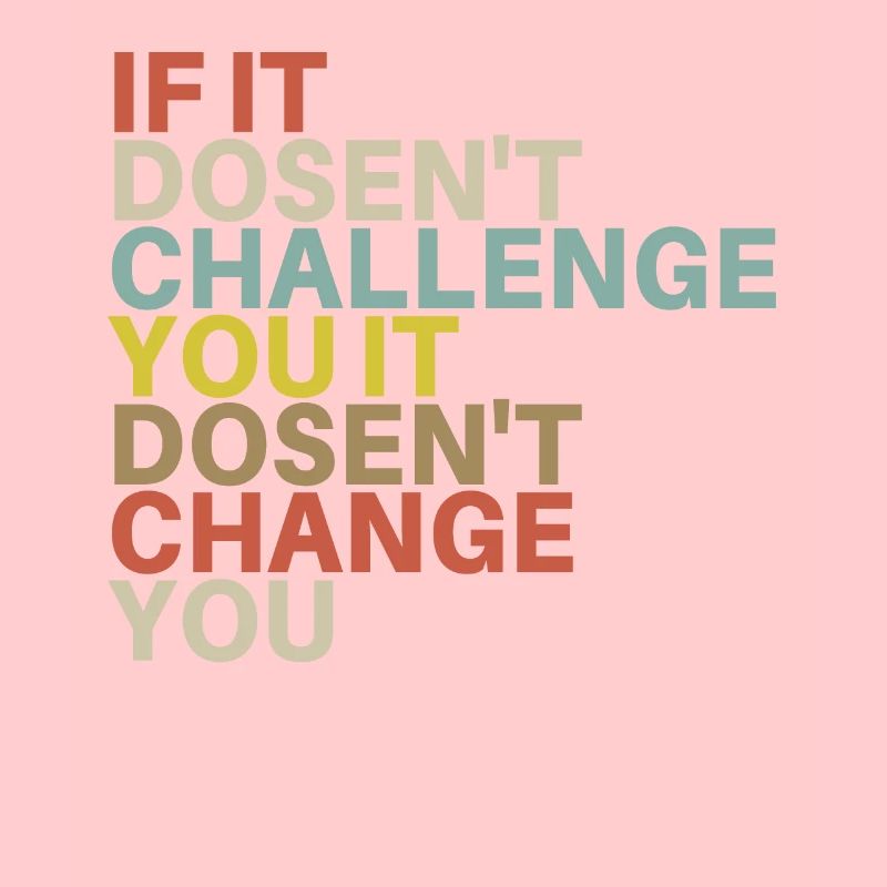 Challenge Yourself Motivational Quote Exercise Fit