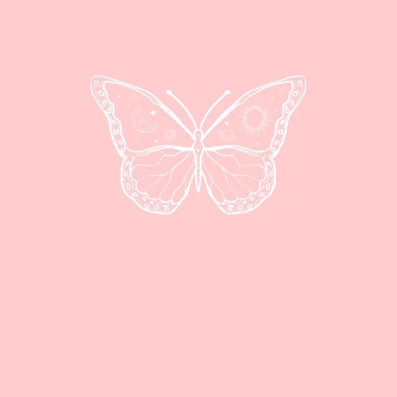 Esthétique Céleste Papillon Galaxie Soleil Lune