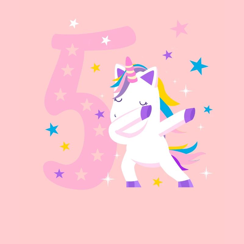 5 Jahre Geburtstag Einhorn Mädchen Geschenk