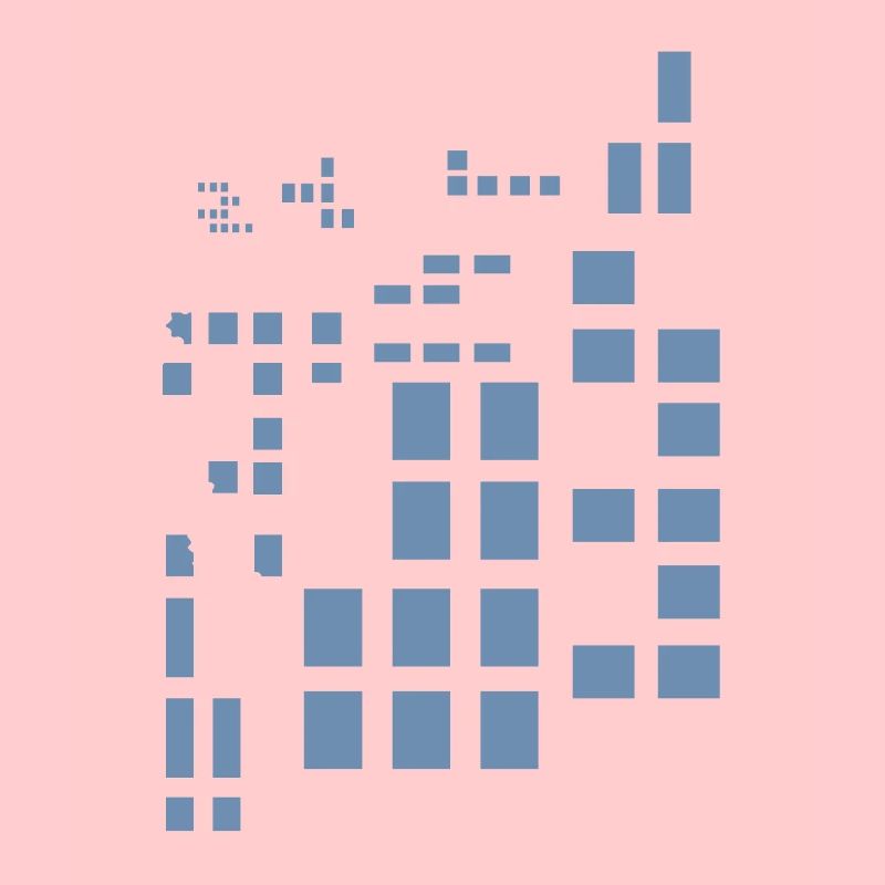 Pixel Pixelworld Abstract City Kypto Style Pattern