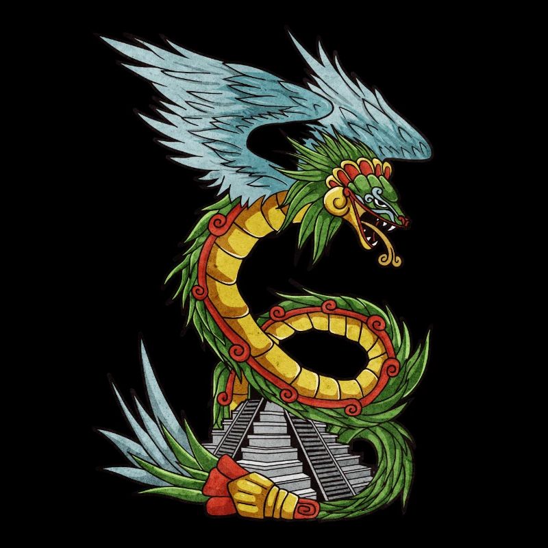 Quetzalcoatl Ancient Aztec Serpent Mayan Tempe