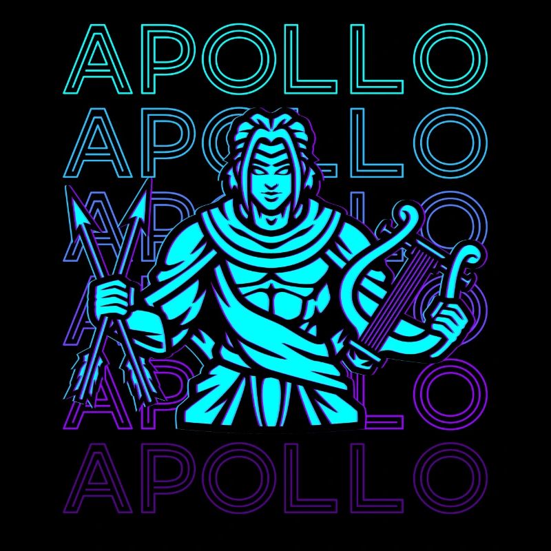 Apollo Griechischer Gott Altes Griechenland Retro