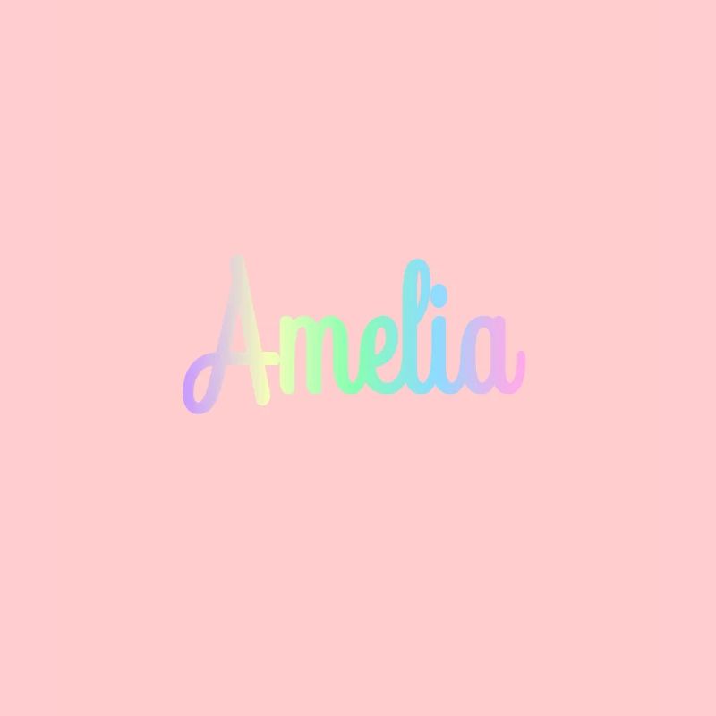 AMELIA Rainbow Minimalist Cursive