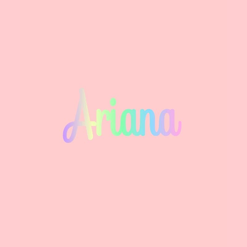 ARIANA Rainbow Cursive Minimaliste