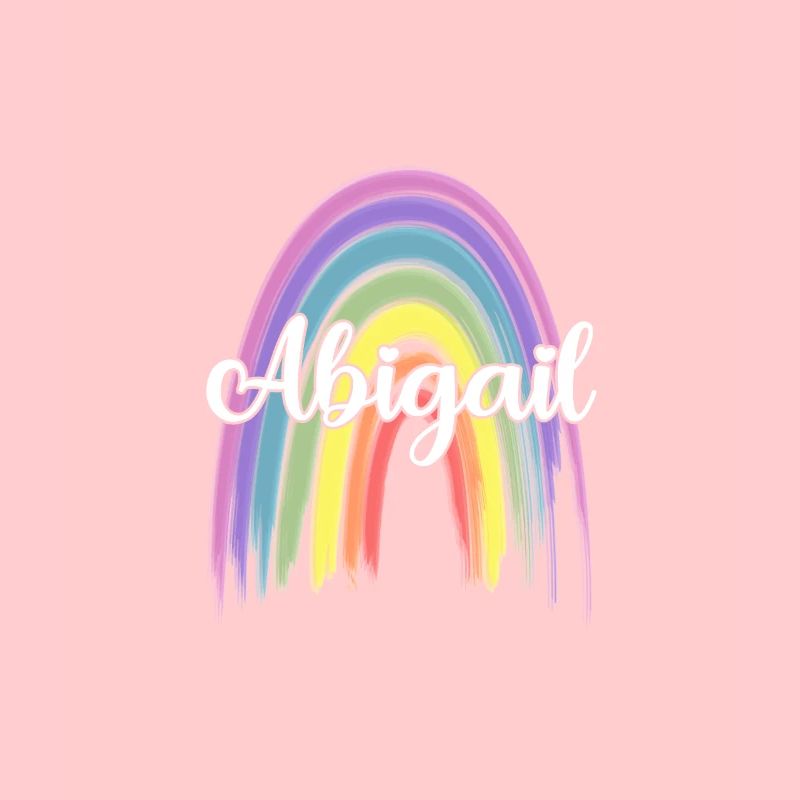 ABIGAIL Rainbow Cursive