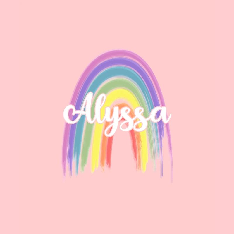 ALYSSA Rainbow Cursive
