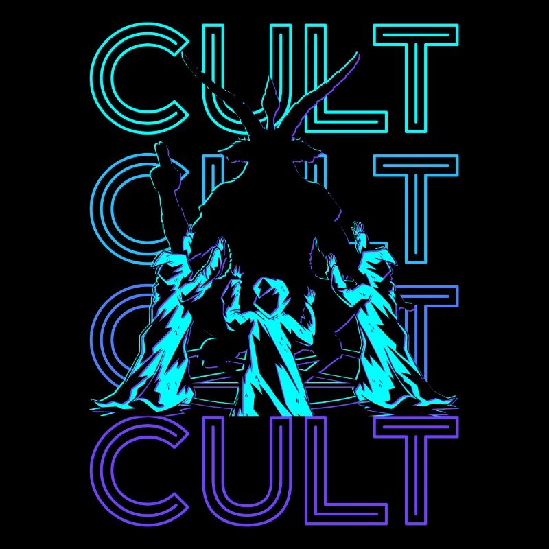 Culte Baphomet Paganisme Occulte Wicca Retro Geschen
