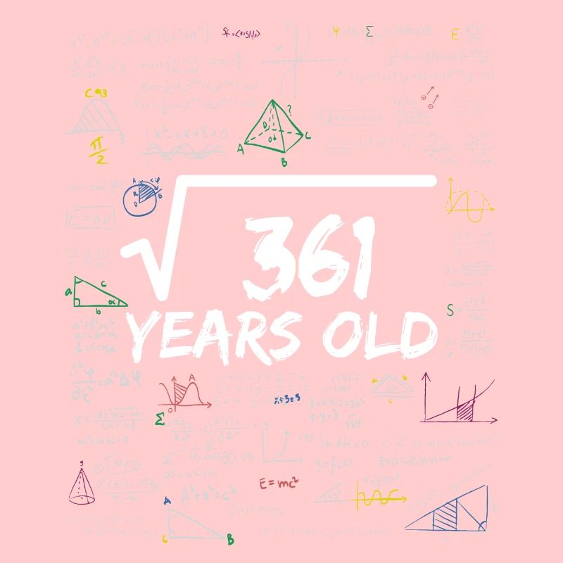 Square Root of 361 19TH Funny Math Birthday