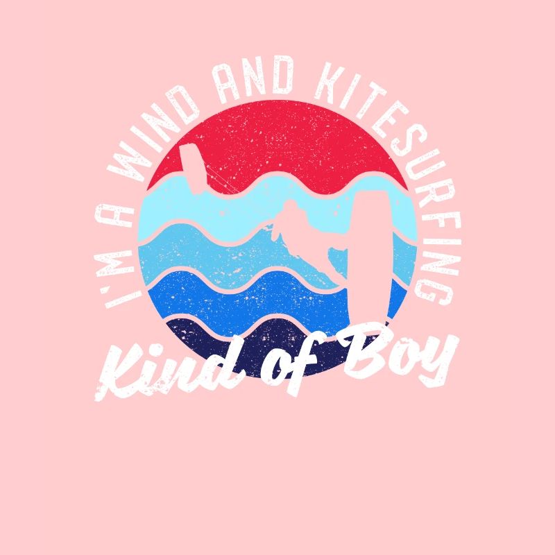 Ich bin ein Wind- und Kitesurfing-Junge Kitesurfer