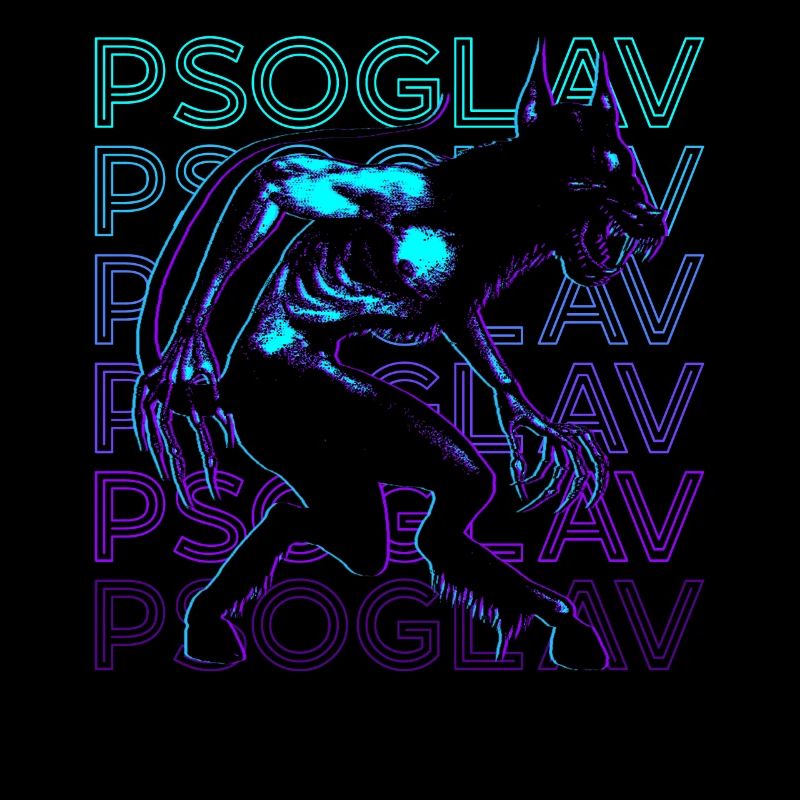 Psoglav Slavic Mythology Retro