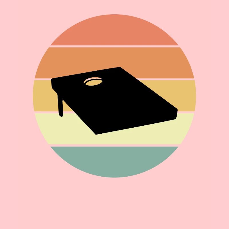 Retro Cornhole Brett Design