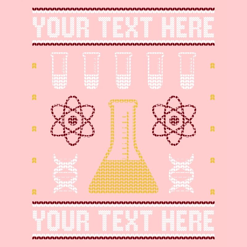 Custom Science Custom Hässlicher Weihnachtspullover