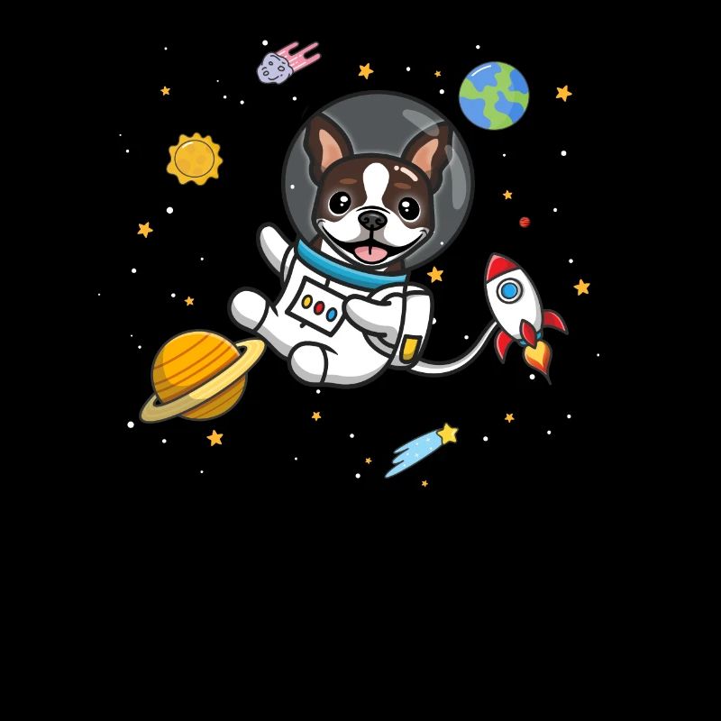 Brauner Boston Terrier