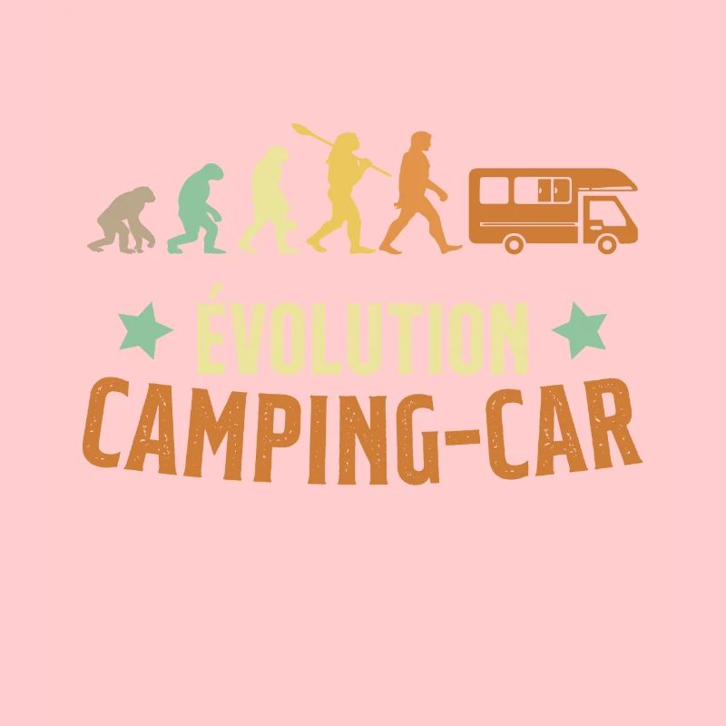 Évolution Camping Car Humour Cadeau
