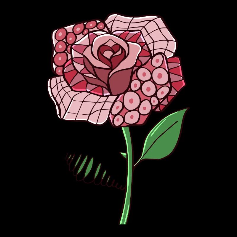 Avant Garde Esthétique Rose Weirdcore Hippie