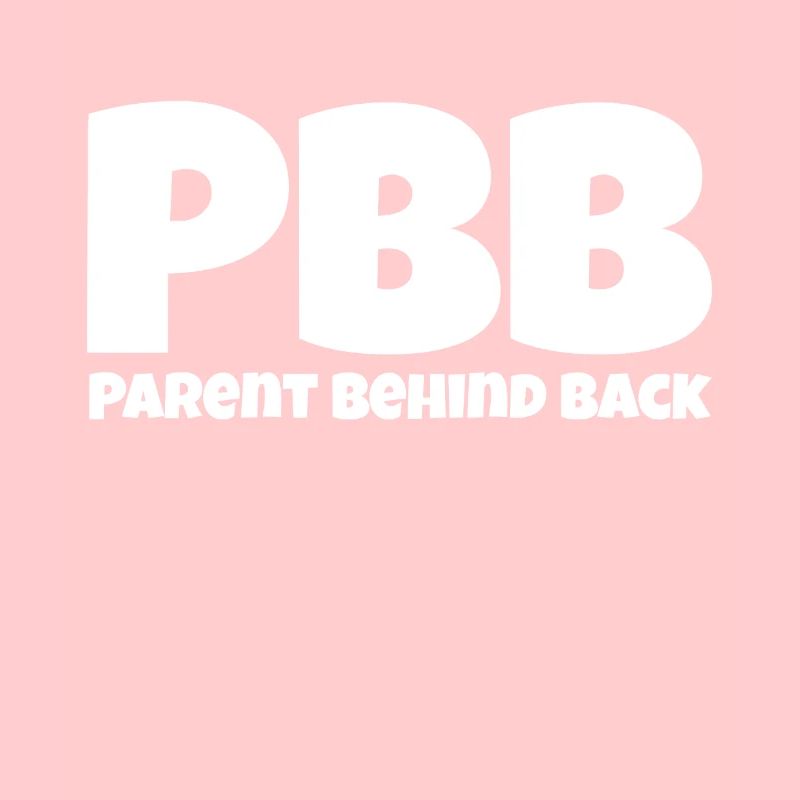 Parent behind back