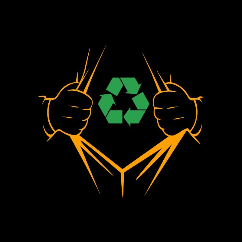 Recycling Symbol For Trash Garbage Collector Gift