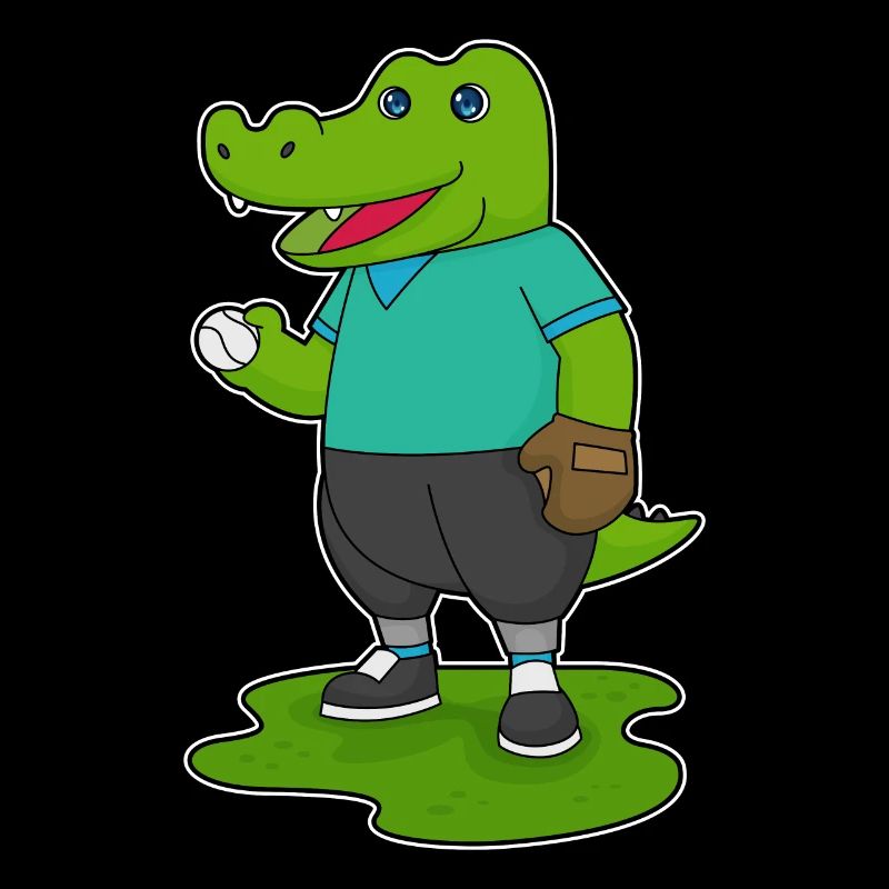 Gant de baseball en crocodile