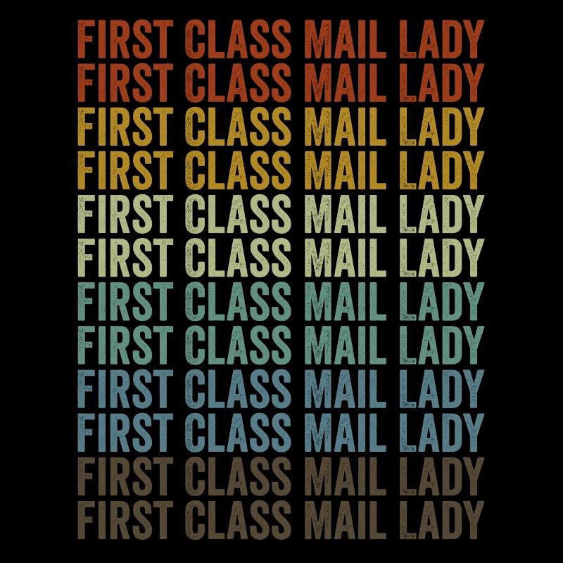 First Class Mail Lady Postangestellte Mail Lady