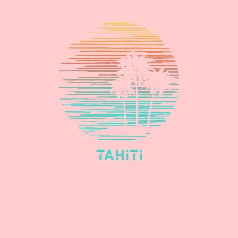 Tahiti Polynesia Cool Souvenir Vacation Artistic