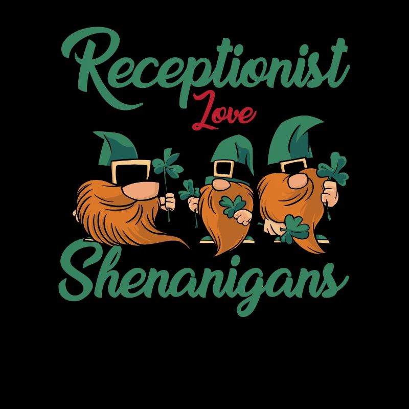 Funny receptionist St. Patrick's Day