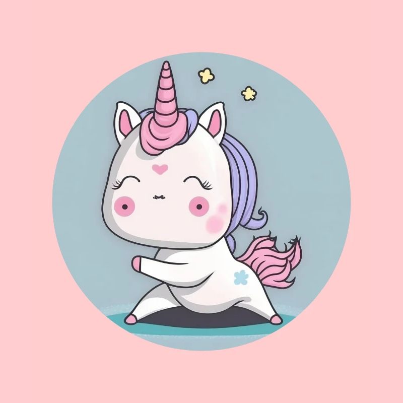 Licorne Chibi Yoga